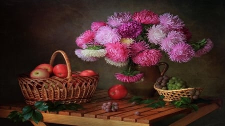 â¤ï¸ - table, basket, still life, fruits