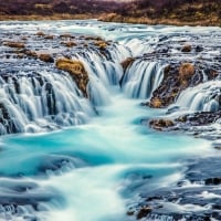 Bruarfoss Waterfall