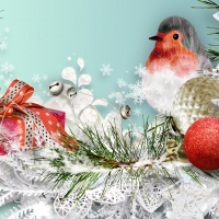 Winter Holiday Bird