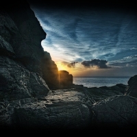 Rocky Sea Sunset