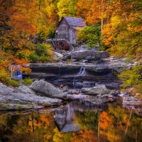 Mill in autumn