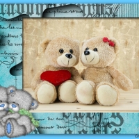 PAIR OF TEDDIES