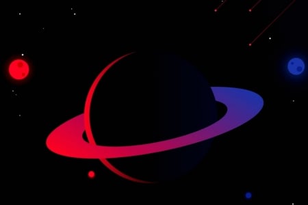 Abstract of Saturn - abstract, saturn, space, cg