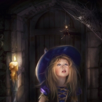 Little witch and the spider