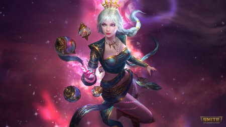 NuWa - smite, game, nuwa, fantasy, girl, pink