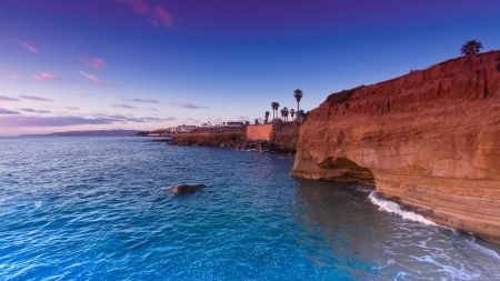 Coastal Cliff - fun, nature, Coastal Cliff, ocean, mountains, cool