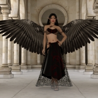 Black winged Goddess