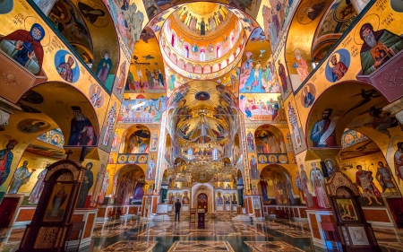 Cathedral in Podgorica, Montenegro - podgorica, church, montenegro, interior, cathedral