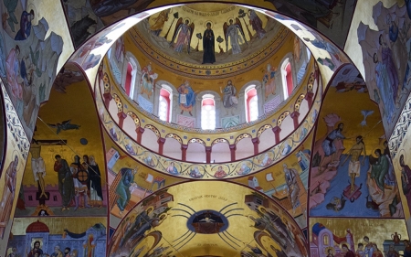 Cathedral in Podgorica, Montenegro - cathedral, Montenegro, dome, Podgorica