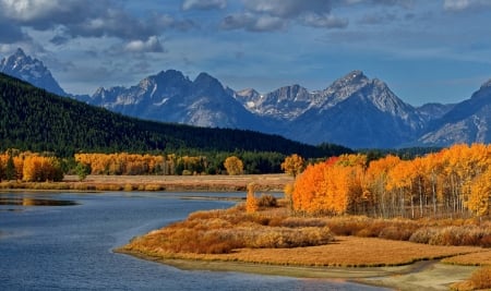 nature - fun, nature, lake, forest, mountain