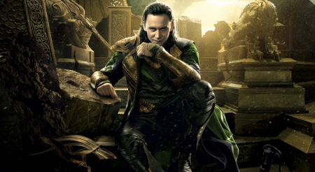 Thor: The Dark World (2013) - movie, fantasy, loki, thor 3, man, the dark world, comics, actor, green