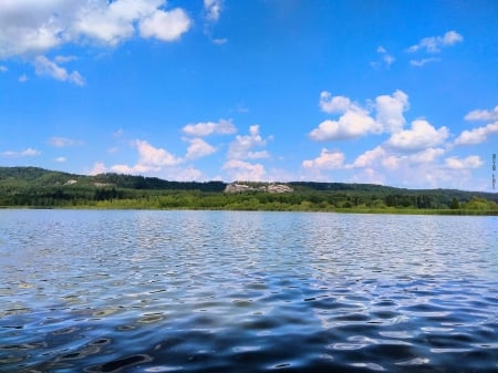 Lake - Nova Ves, lake, czech, Branzes