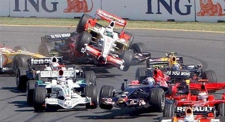 Formula 1  - crash, track, race