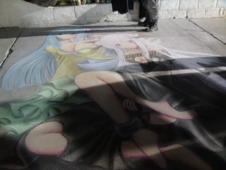 Anime Girls Arte Callejero