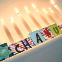 Pastel Menorah