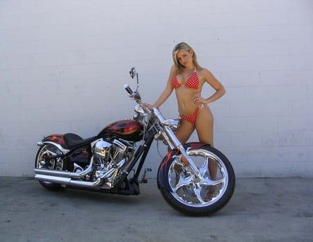 big biker girls 2008 - chopper, tuned, and model, bike