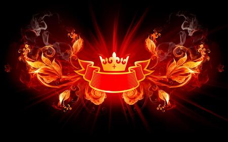 firery crown  size 1600x1000 jpg - firey, crown, red, hot