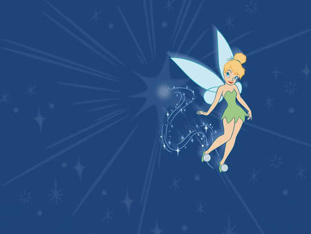 TINKERBELL - background, tinkerbell, blue