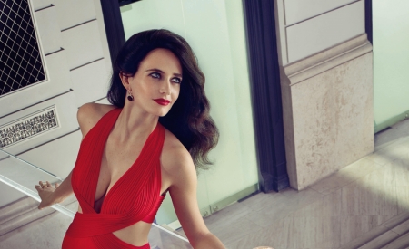 Eva Green - commercial, campari, dress, girl, actress, red, woman, model, Eva Green, add