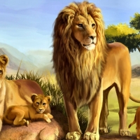 cats-feline-animal-art-artwork-cat-family-wildlife-lion-painting-picture-egyptian