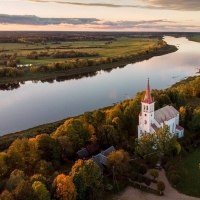 River Daugava in Latvia