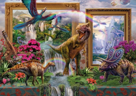 Picture Comes to Life - picture, comes, dinosaurs, life