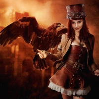 steampunk woman