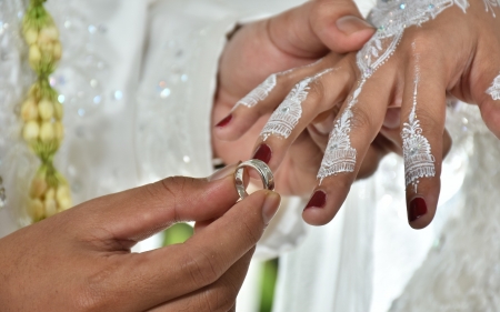 Wedding Ring - ring, wedding, hands, love