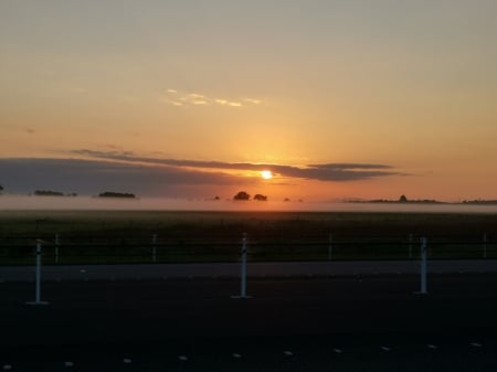 Sunrise over the Waikato - landscape, kiwi, sunrise, new zealand