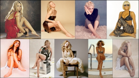 Beautiful and Talented Singers - beyonce, mariah carey, shakira, j lo, gwen stefani, christina aguilera, kesha, britney spears