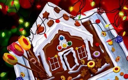 Christmas Gingerbread House - Gingerbread, Christmas, Candy, House