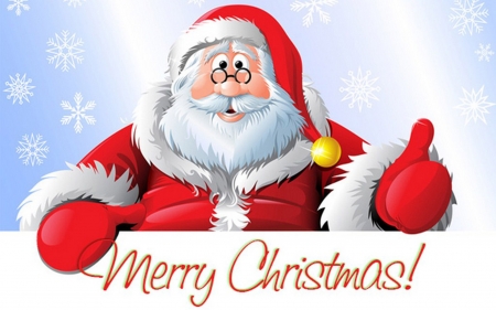 Merry Chriatmas Greeting from Saura Claus - santa, red, suit, greeting, merry, claus, christmas