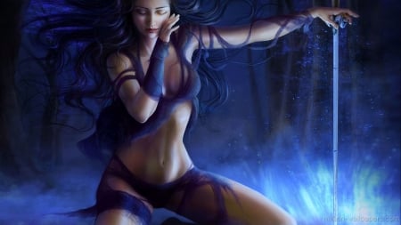 :-) - hd, art, girl, fantasy