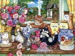 cats-flower-animal-kitten-cute-art-cat-funny-pictures-love