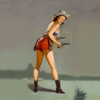 Yesteryear's Cowgirl . .