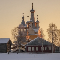 Church in Kimzha, Russia