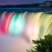 Colorful waterfall