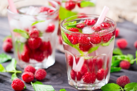 â¤ï¸ - raspberries, ice, drink, strawberries