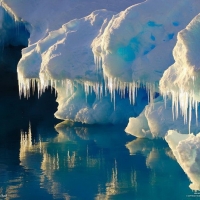 Frozen Glacier Ice Blue Beauty