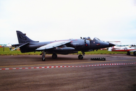 Royal Navy Harrier - Prestwick Air Show - Scotland (1989) - Air Shows, Royal Navy, Scotland, Harrier Aircraft