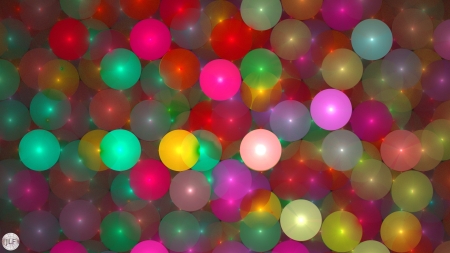 Full of Balls - abstract, balls, colors, art, fractal