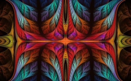 Colorful Fractal - abstract, digital art, colors, fractal