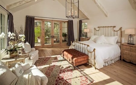 Cozy Bedroom - interior, furniture, bedroom, home