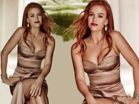 Isla Fisher - fisher, sexy, actress, isla fisher, 2018, wallpaper, model, beautiful, blend, dress, isla