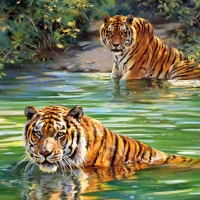 cats-grant-cool-tiger-donald-river-animal-painting-art-calico-cat-desktop-wallpaper