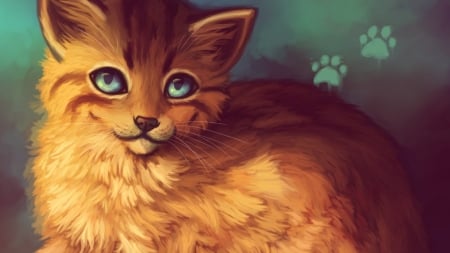 cats-kitten-cat-animal-art-artwork-sweet-wallpapers - Pfoten, Braun, Cats, Deutschland