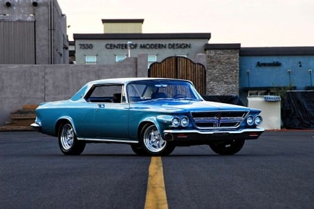 1964-Chrysler-300K - classic, mopar, muscle, blue