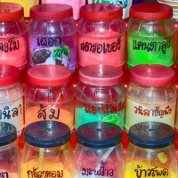 Jars of food in tThailand