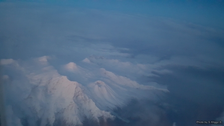 Above Anchorage, Alaska - Mountains, Snow, Alaska, Anchorage, Ice, White, Sky, Blue