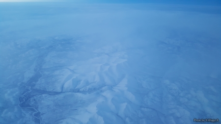 Frozen Tundra Northern Russia - ice, lakes, sky, russia, snow, frozen, mountains